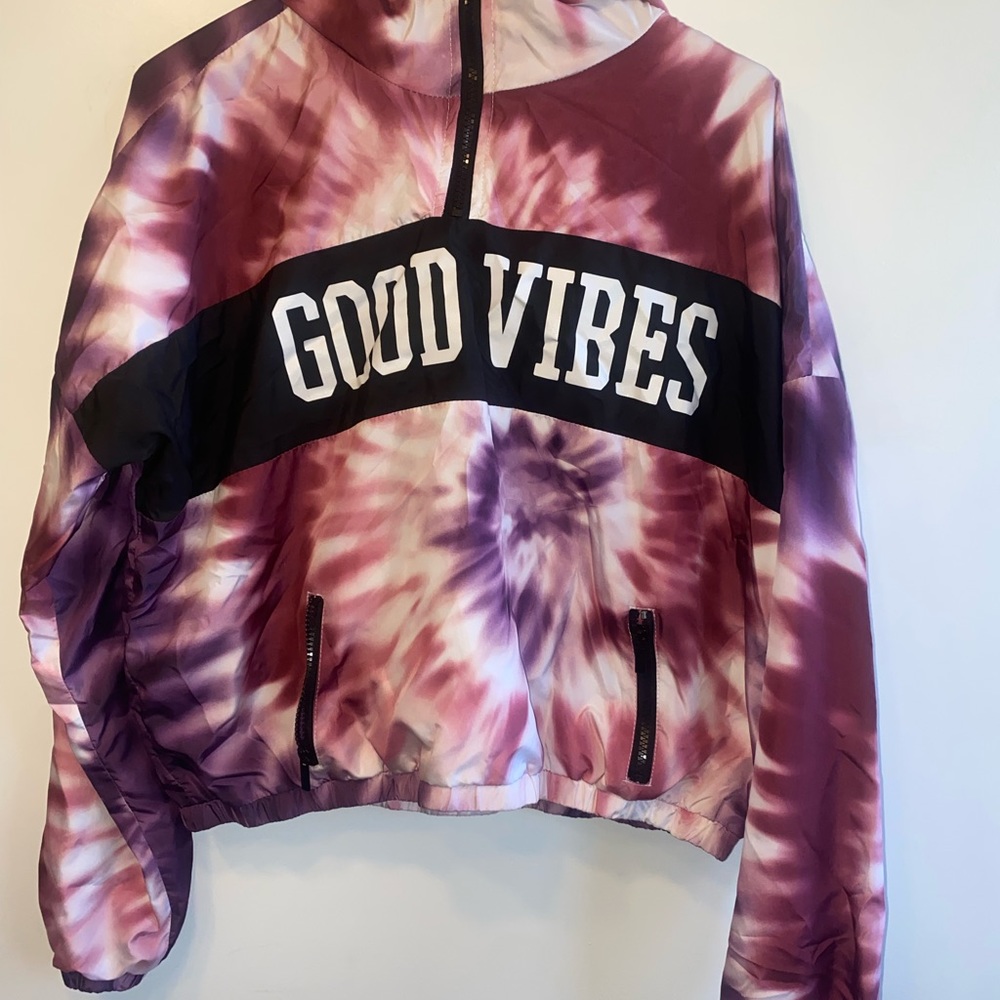 Tie-dye windbreaker